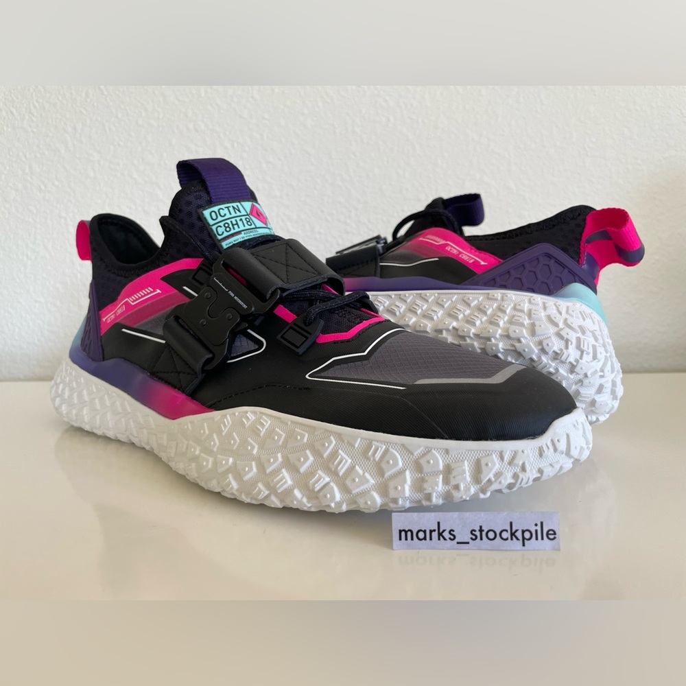 Puma Hi Octn x Need For Speed Black White Pink Sneakers 306582-01 Men Sz 10.5
